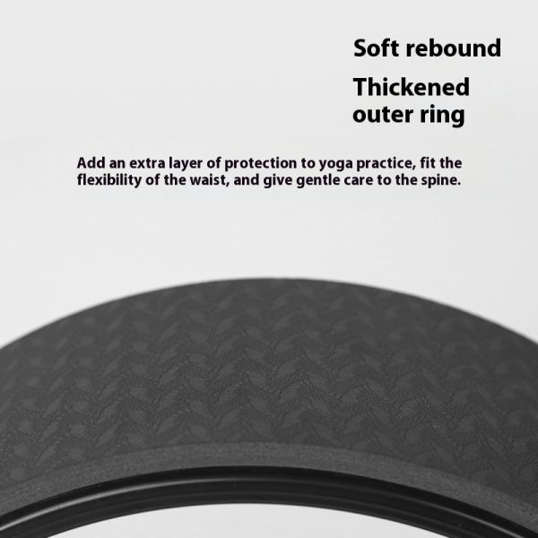 TPE Printing Yoga Wheel Home Non-slip Bodybuilding Slimming Waterproof Shock Absorption Accessories - Image 5